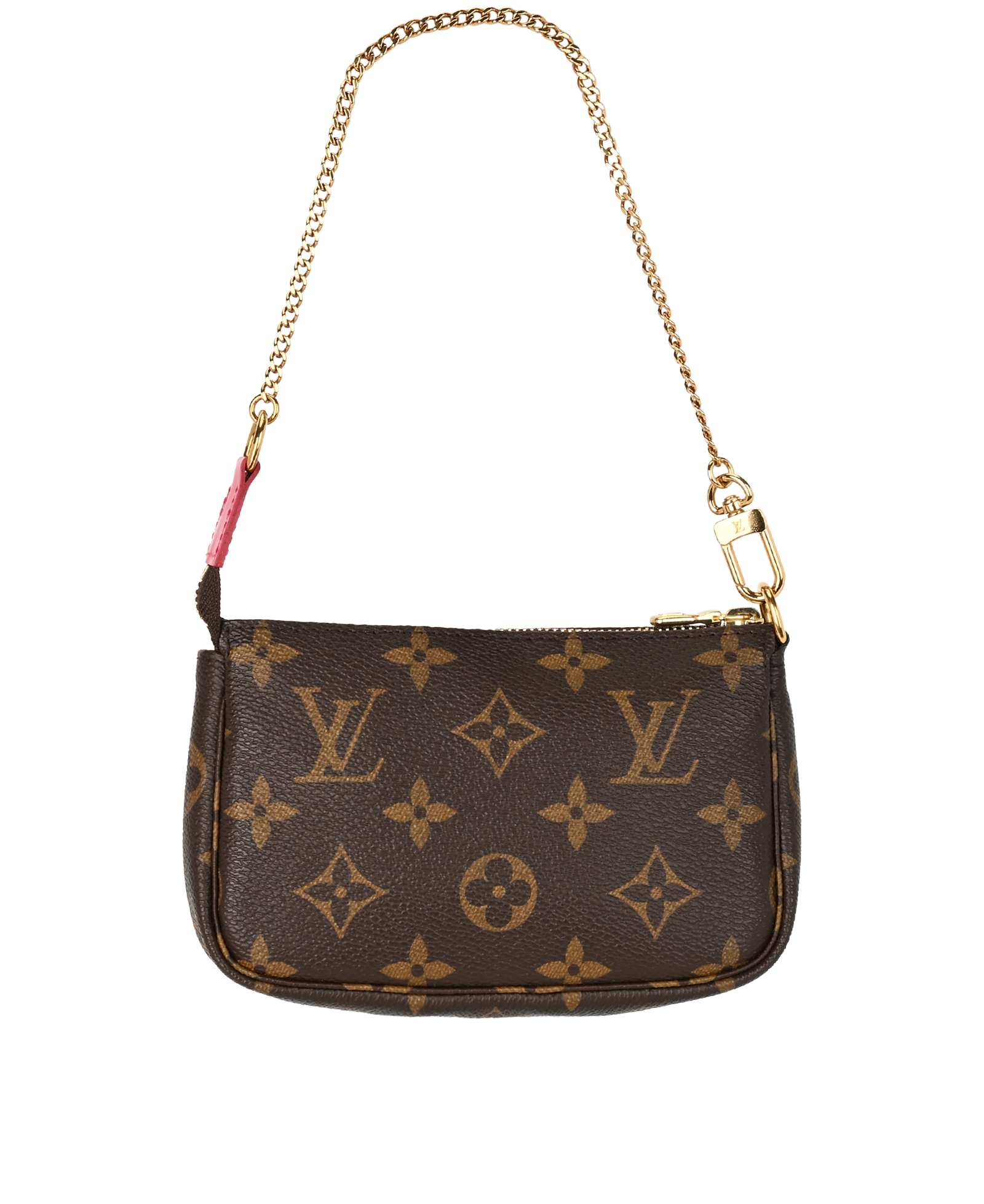 Vivienne Christmas 2020 Mini Pochette, &pound;550, Brown, Canvas, Back view